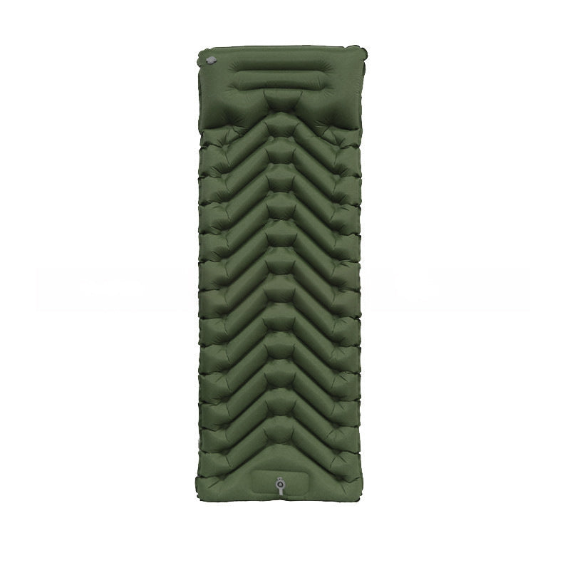 Inflatable sleeping pad with comfort zones Bowlift
