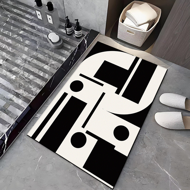 Modern Abstract Design Bath Mat