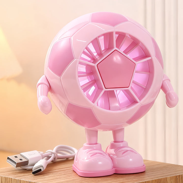 Women Creative Table Fan in Soccer Motif Bowlift