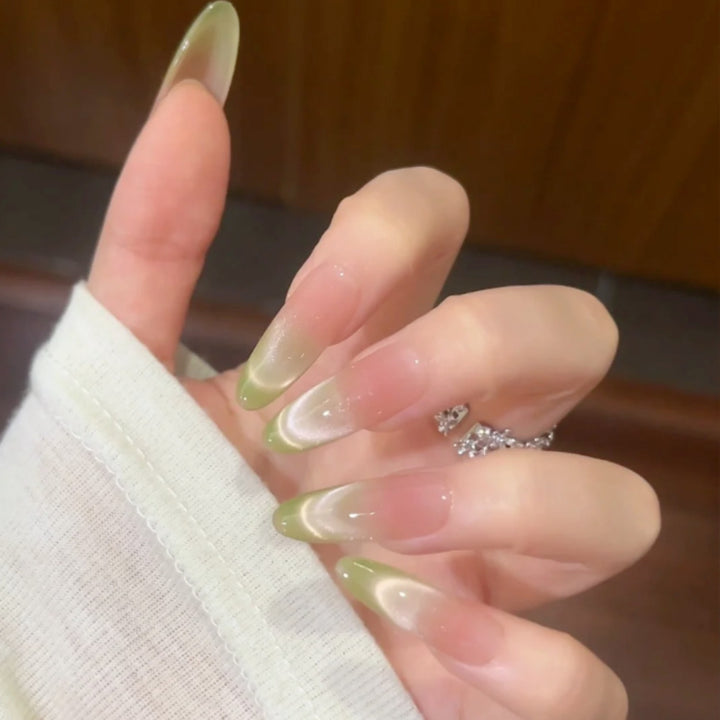 Glossy Ombre Press-On Nail Set Bowlift