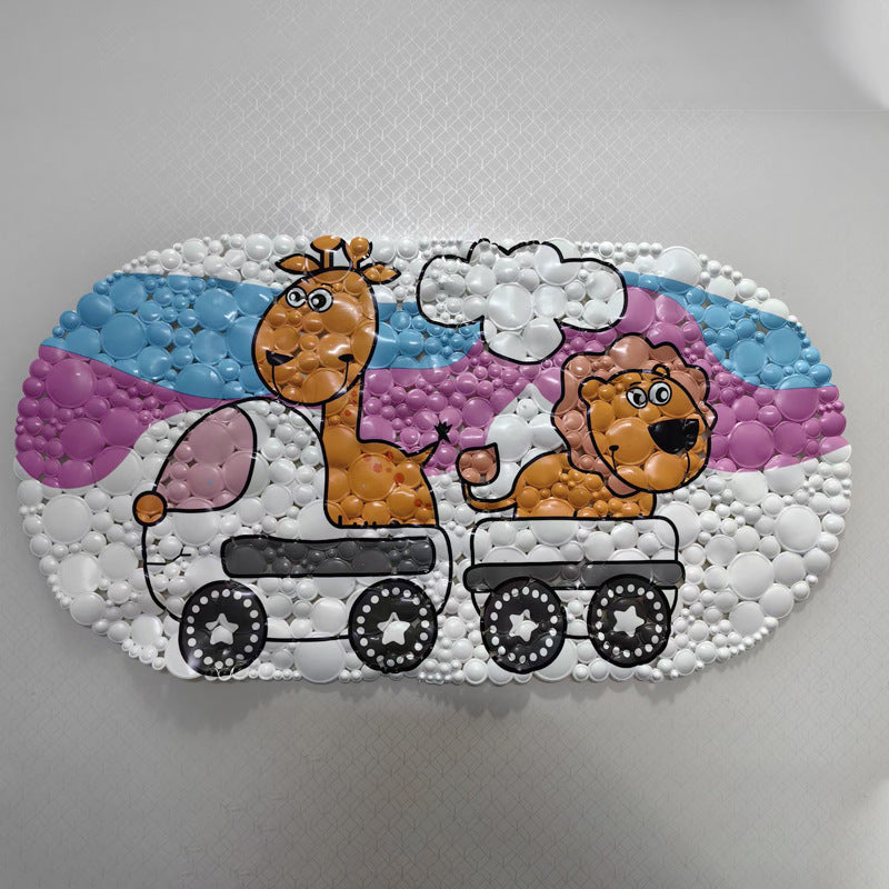 Coastal-Themed Memory Foam Bath Mat Bowlift