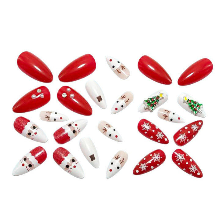 Festive art nails with Christmas motifs Bowlift 1787298489