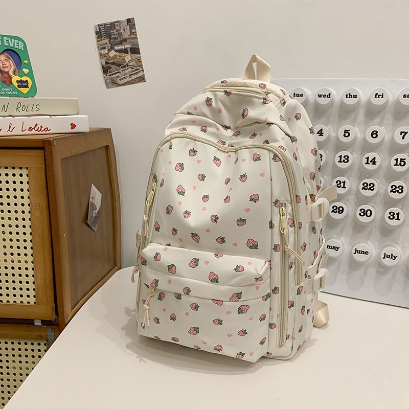 Flower-embellished Backpack Bowlift
