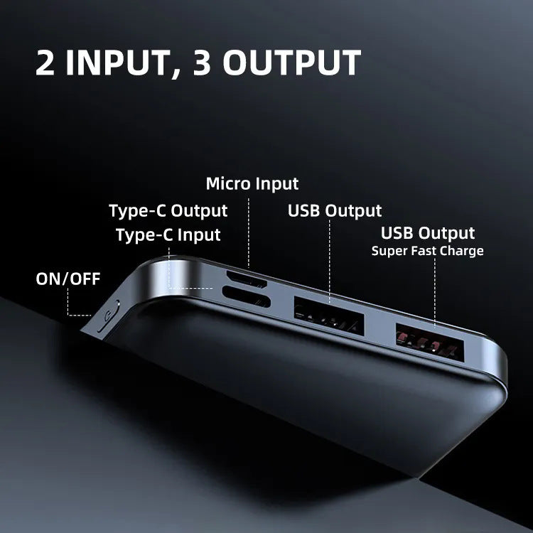 Elegant portable charger with innovative fast charging function Bowlift