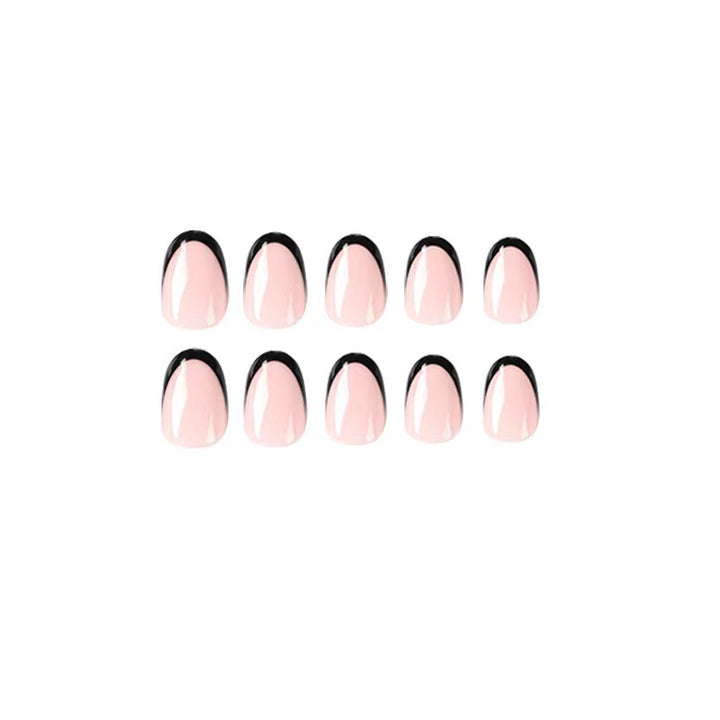 Acrylic nail set with elegant French tips and exciting ombre design Bowlift
