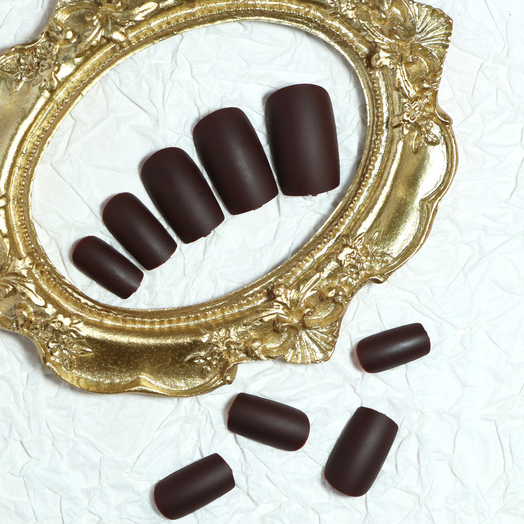 Premium Matte Finish Press-On Nails Bowlift