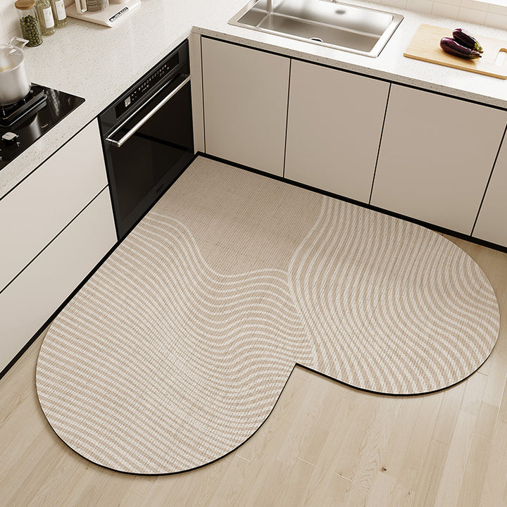 Heart-Shaped Kitchen Comfort Mat