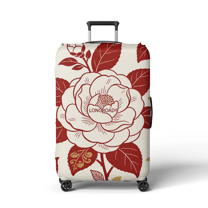 Women’s suitcase cover with floral lavender pattern Bowlift