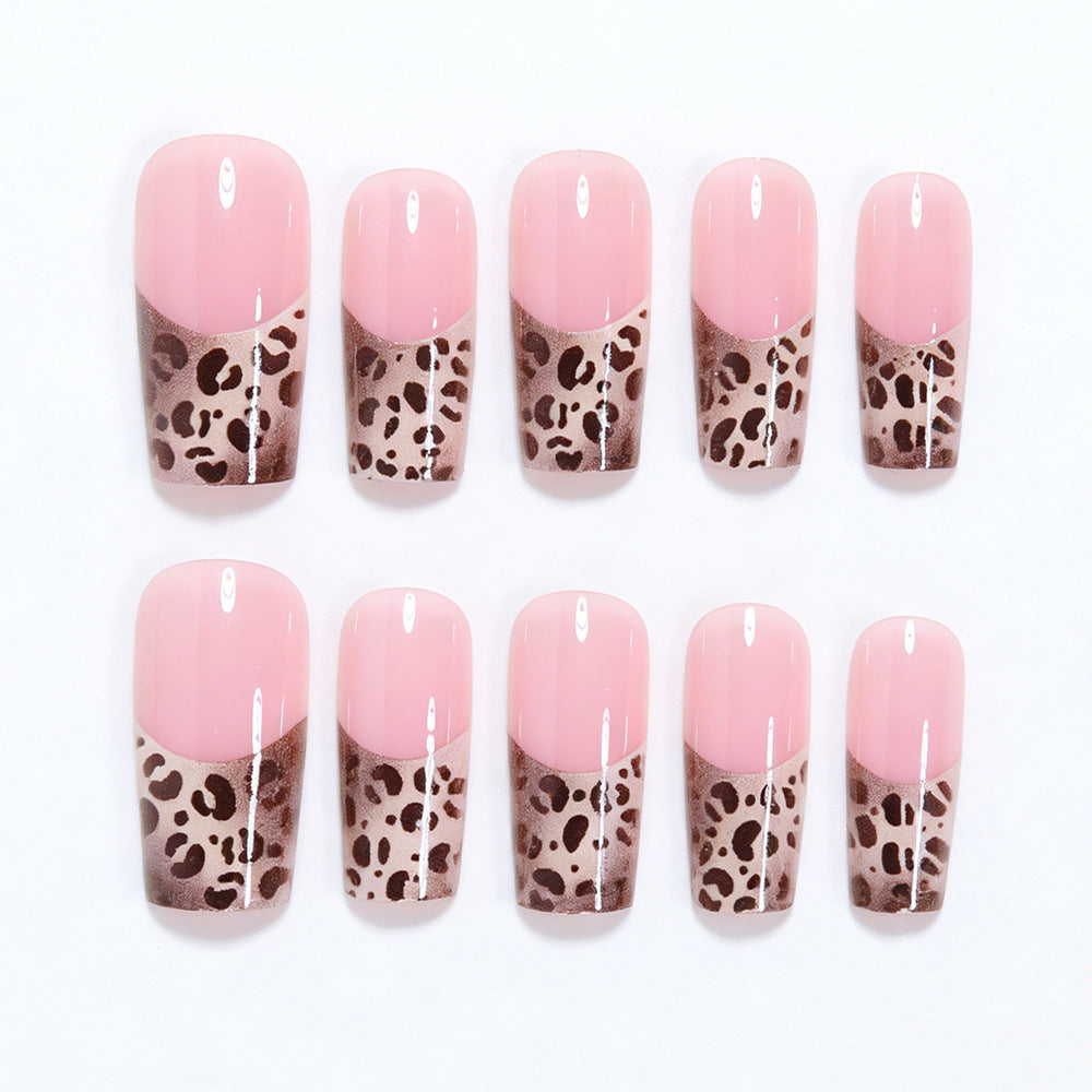 Artistic Animal Print Press-On Nail Extensions Bowlift