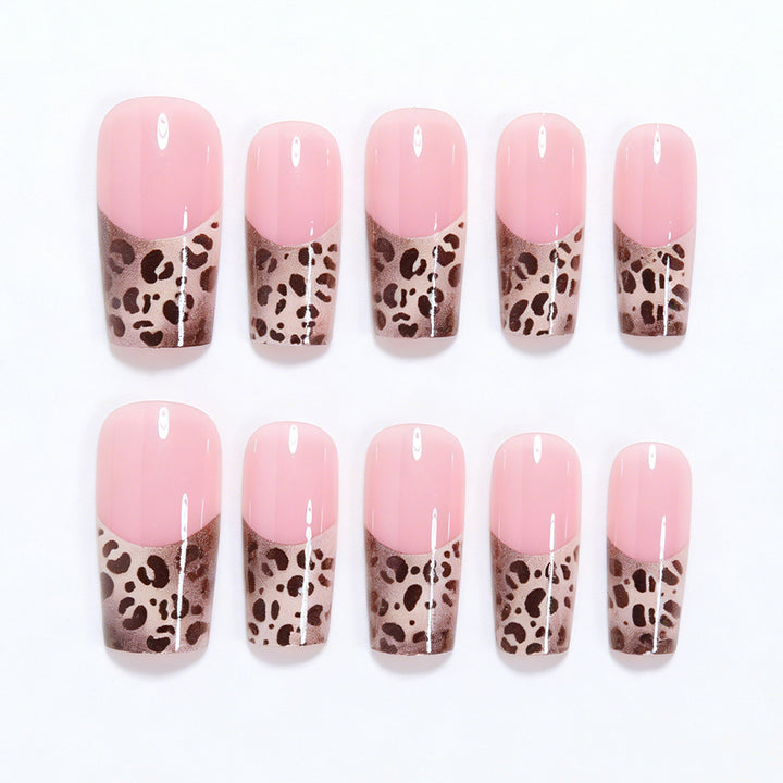 Artistic Animal Print Press-On Nail Extensions Bowlift
