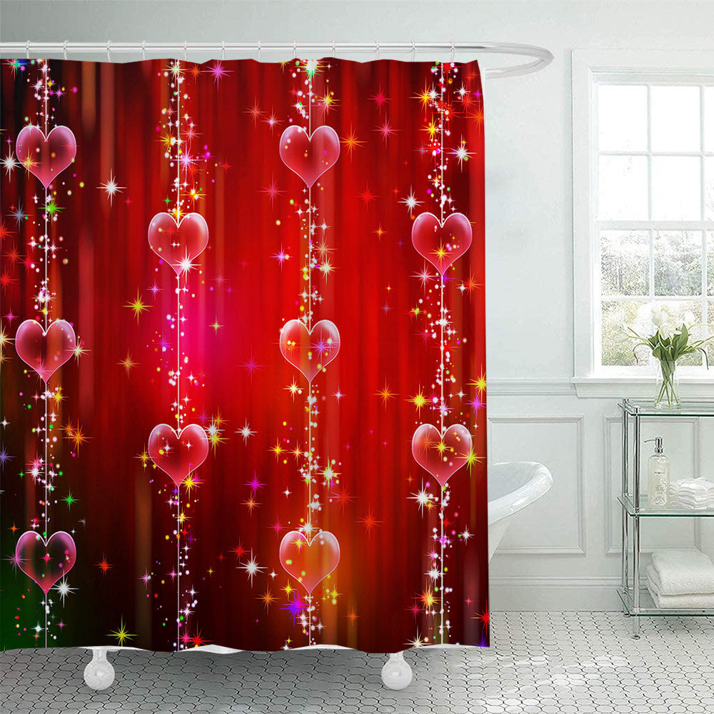 Romantic Floral Swan Shower Curtain Bowlift