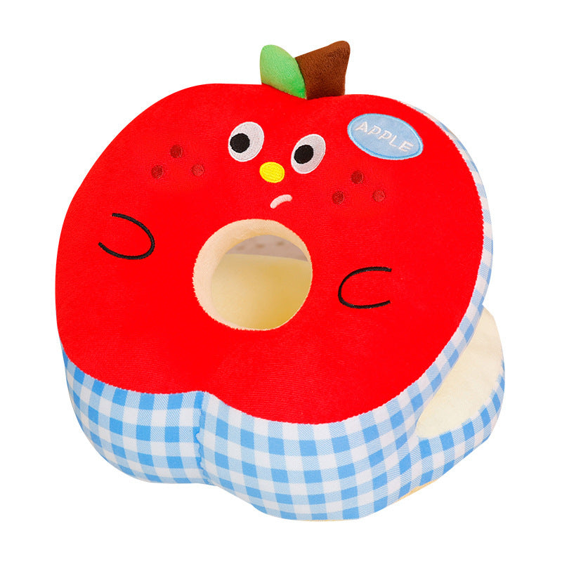 Plush Apple Neck Pillow with Ergonomic Support Bowlift