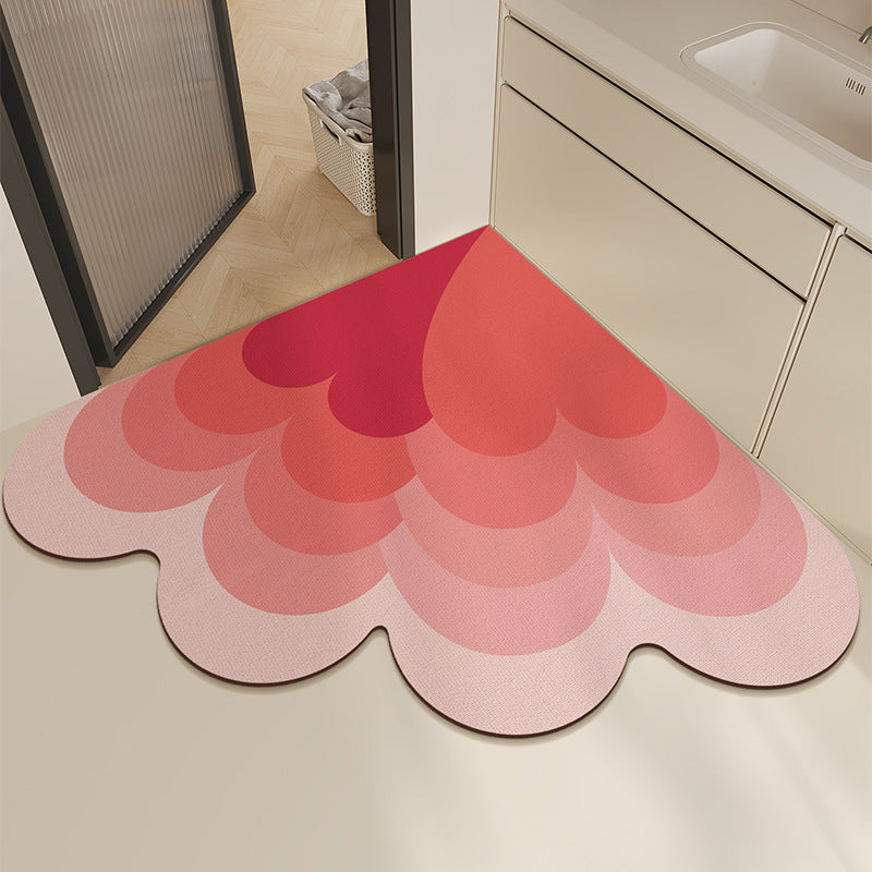 Heart-Shaped Non-Slip Bath Mat