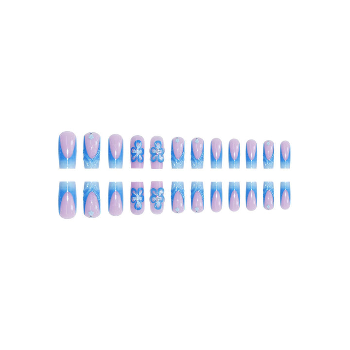 Floral 3D Press-On Nail Art Extensions Bowlift