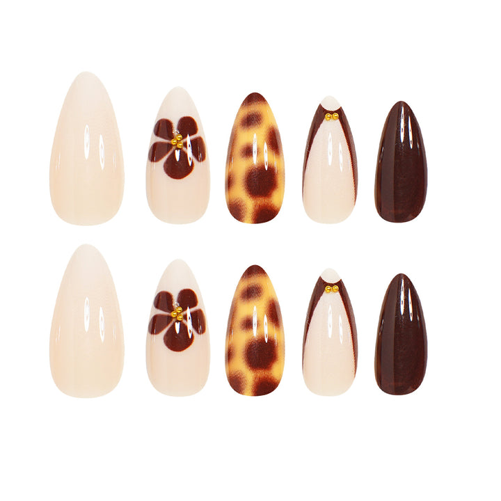Elegant Stiletto Press-On Nail Art Set Bowlift