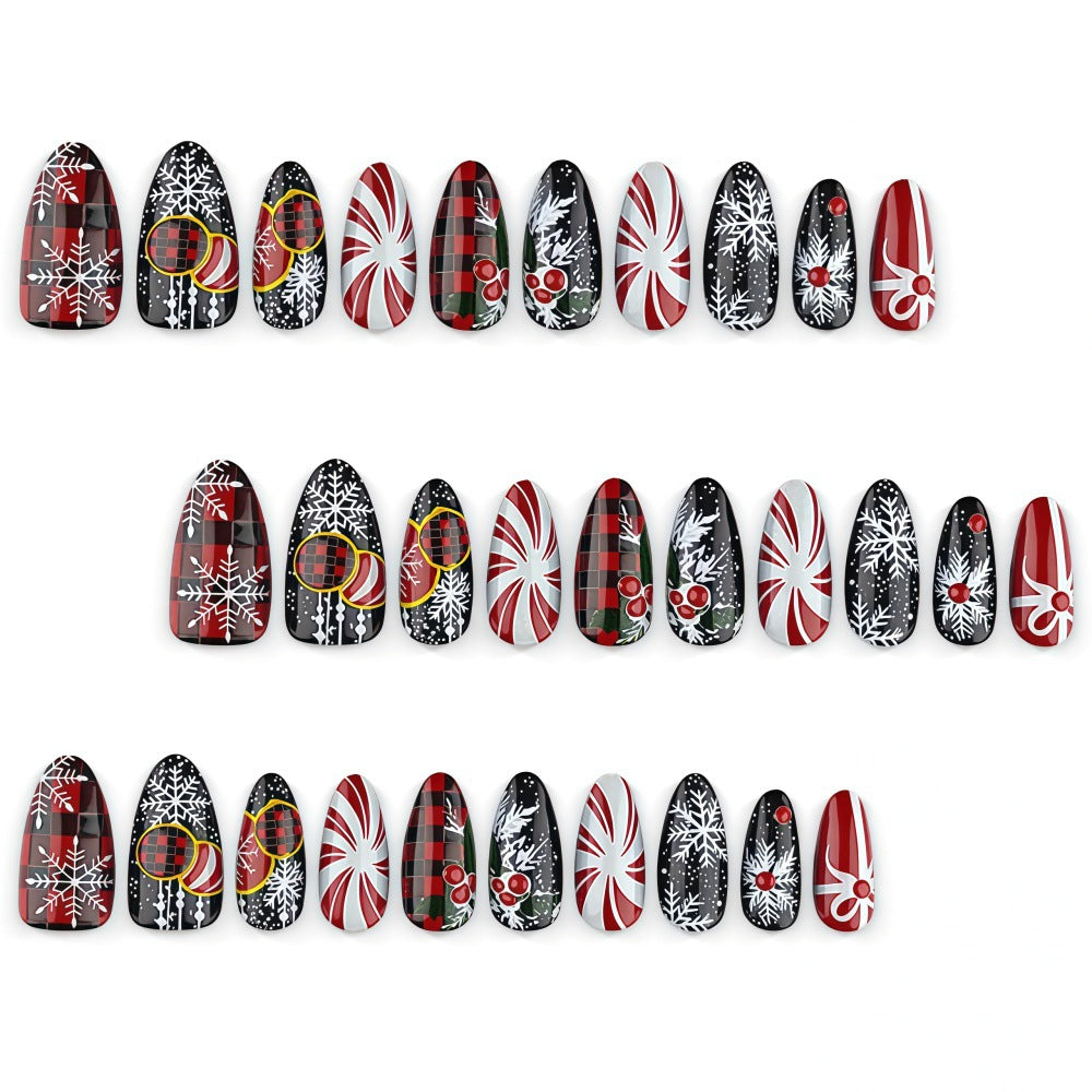 Christmas Art Nails in Festive Design Bowlift