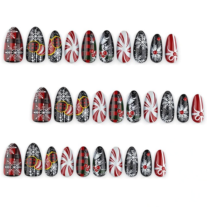 Christmas Art Nails in Festive Design Bowlift