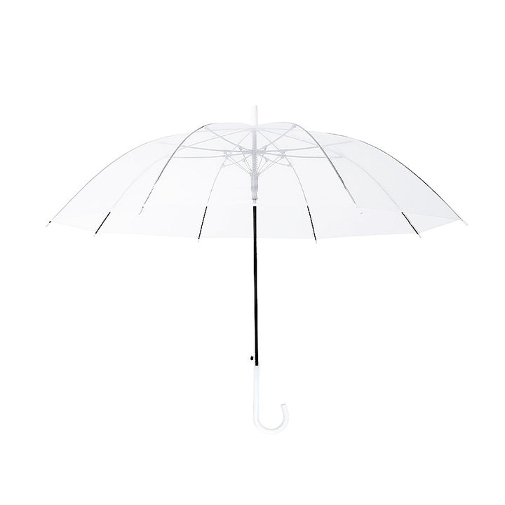 Women's Transparent Umbrella with Ergonomic Handle Bowlift