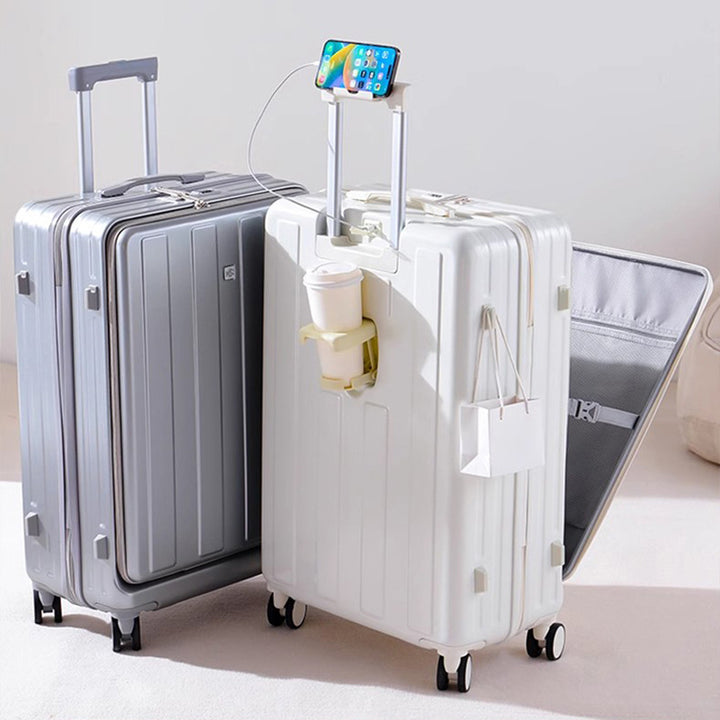 Smart Tech-Integrated Hard-Shell Luggage Bowlift
