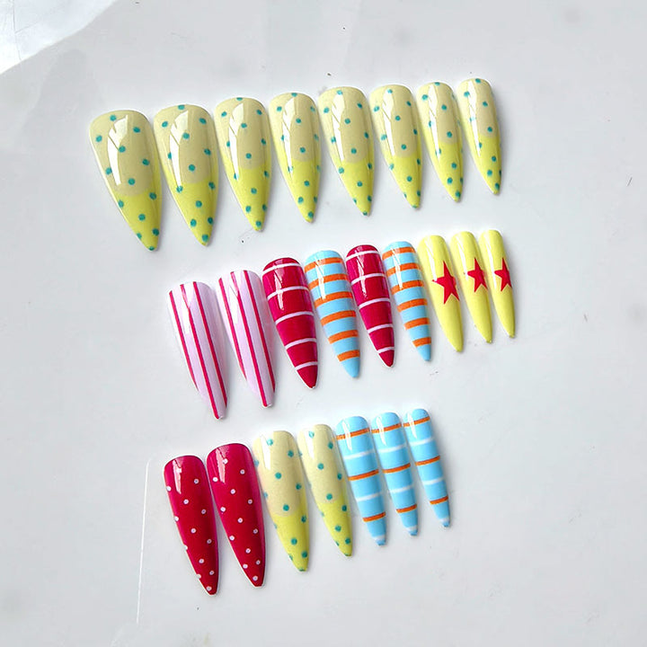 Artificial Nails In Creative Design Bowlift
