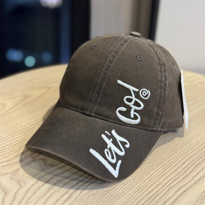 Women's Embroidered Casual Cotton Baseball Cap Bowlift