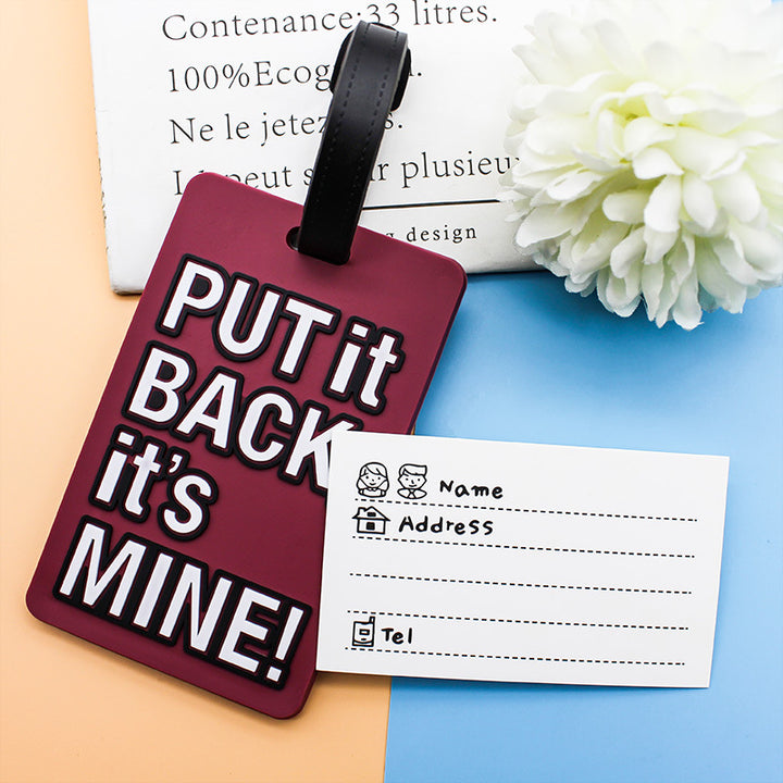 Unisex Fun Travel Identification Luggage Tag Bowlift