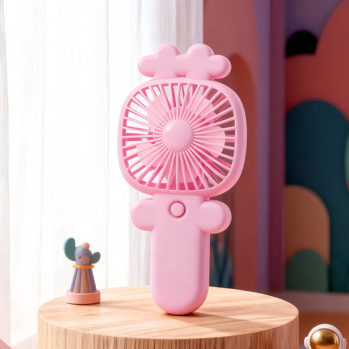 Ladies portable handheld fan in playful design Bowlift