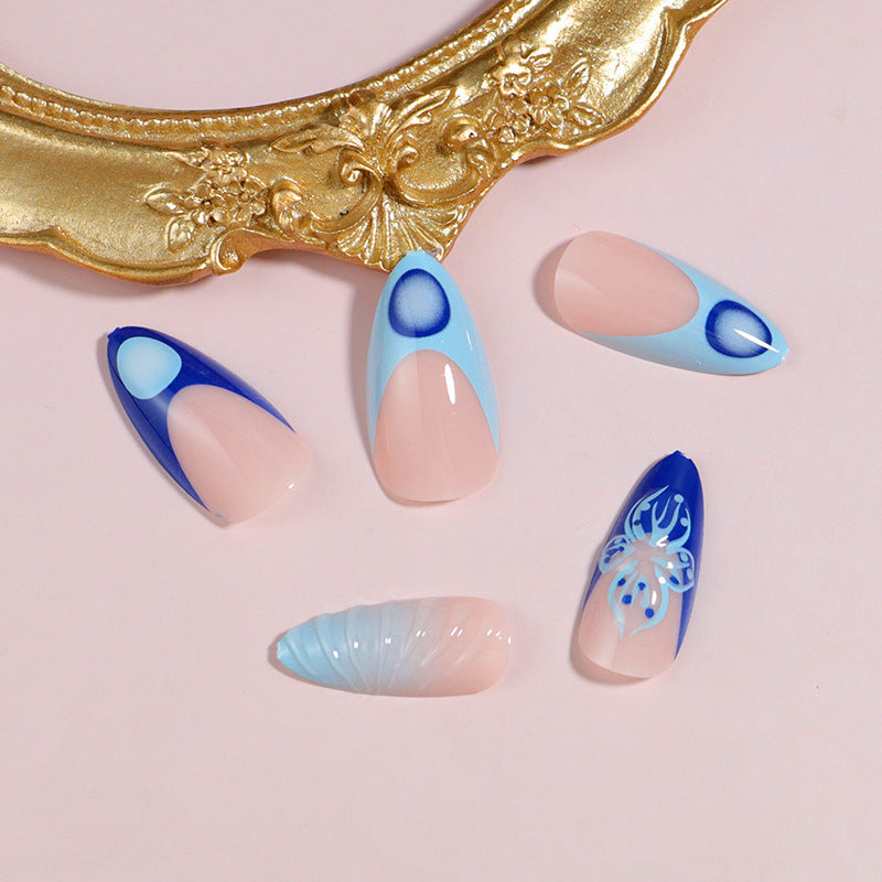 DIY Artistic Press-On Nail Set Bowlift