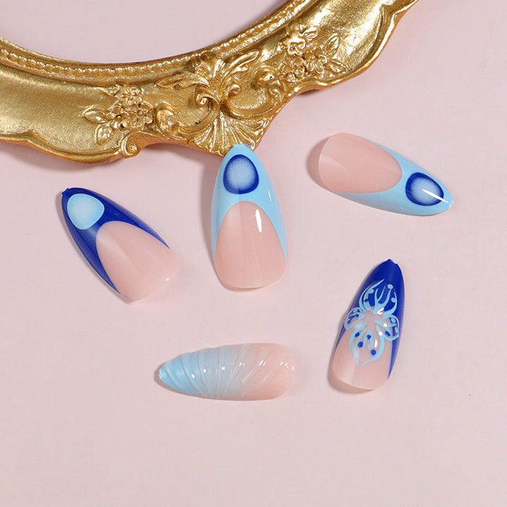 DIY Artistic Press-On Nail Set Bowlift