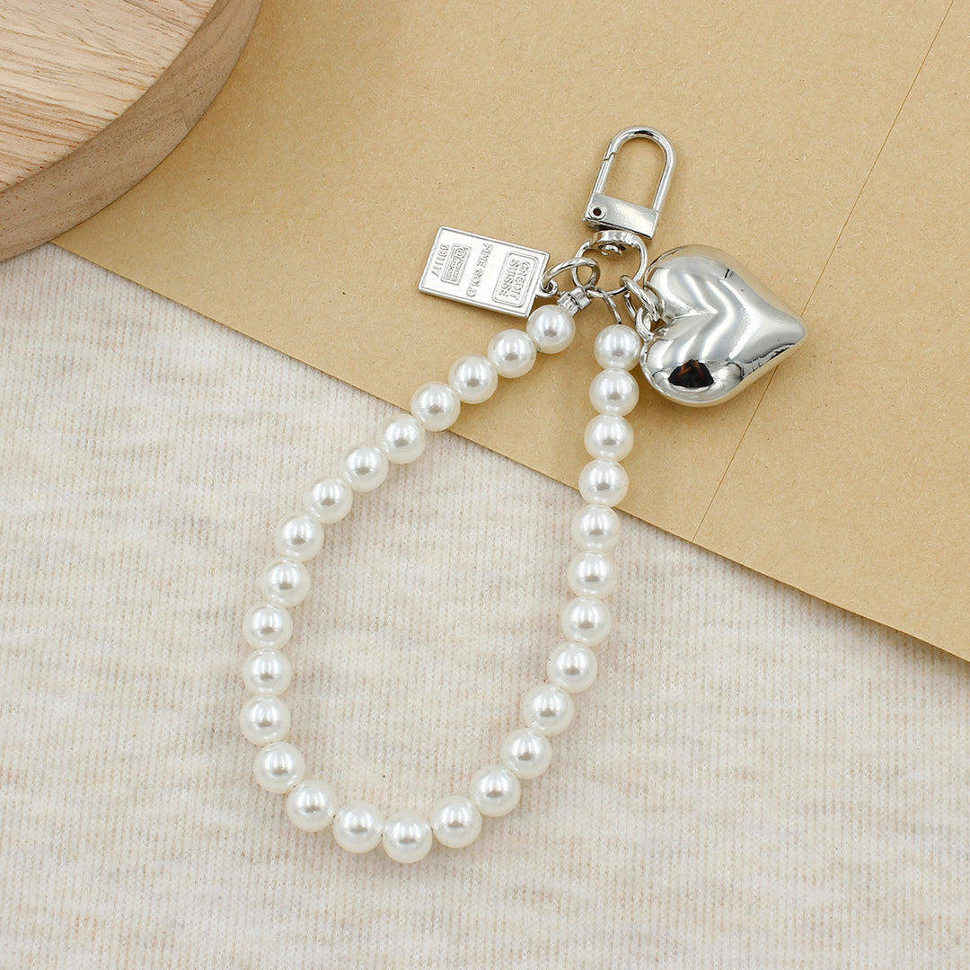 Elegant Pearl Beaded Keychain Bowlift
