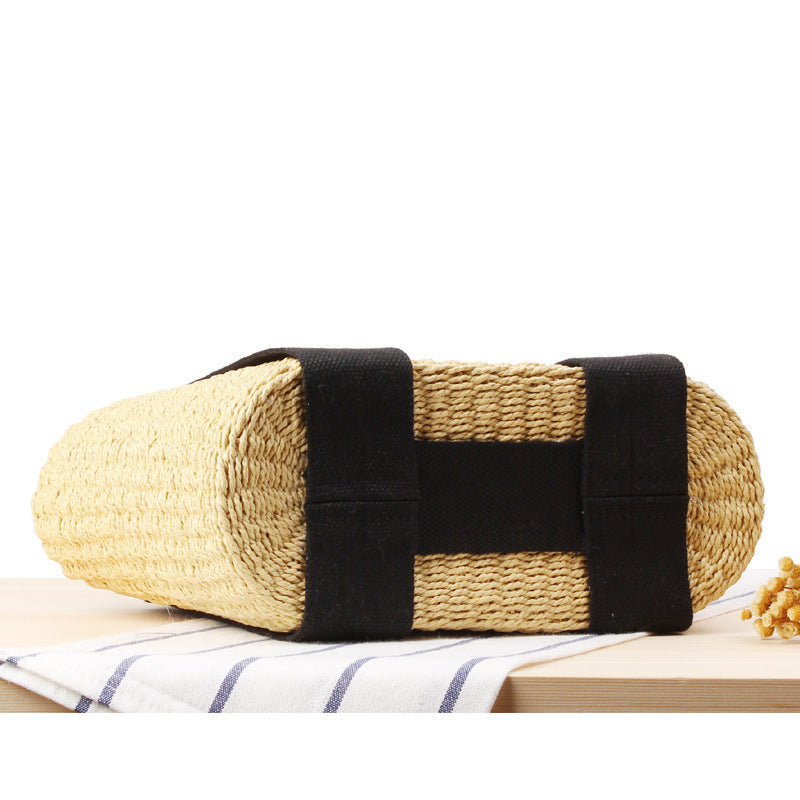Trendy Tote Bag Made from Sustainably Woven Material with Wide Shoulder Straps Bowlift