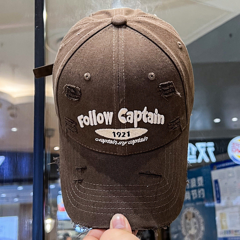 Men's Casual Distressed Baseball Cap Bowlift