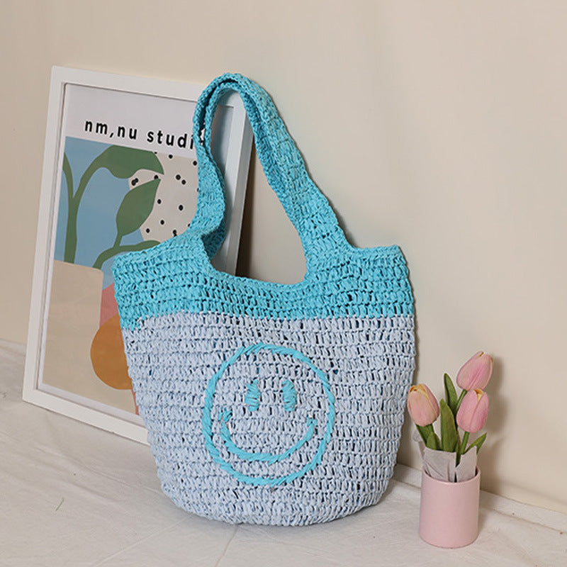 Hand-knotted shopping bag with casual design Bowlift