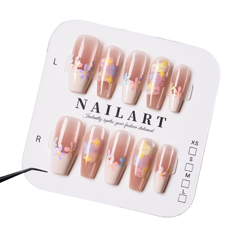 Floral-Inspired Press-On Nail Art Bowlift