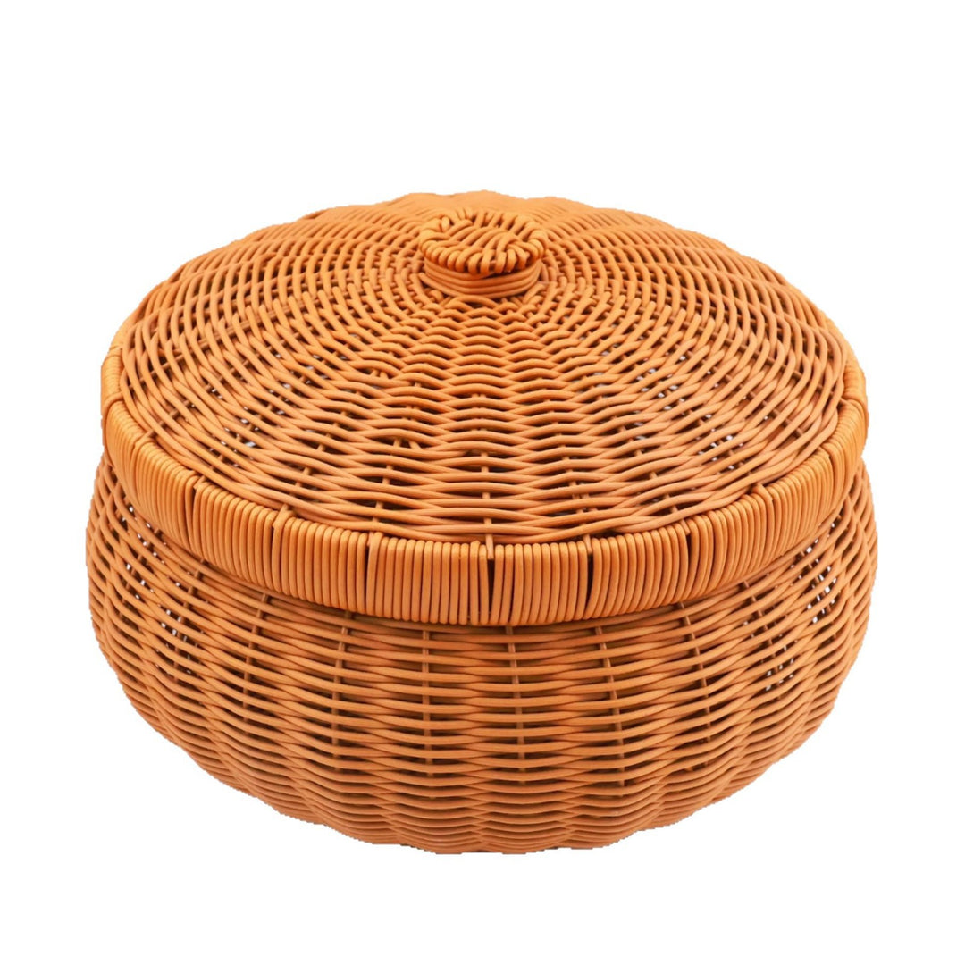 Women’s Braided Basket with Removable Lid Bowlift
