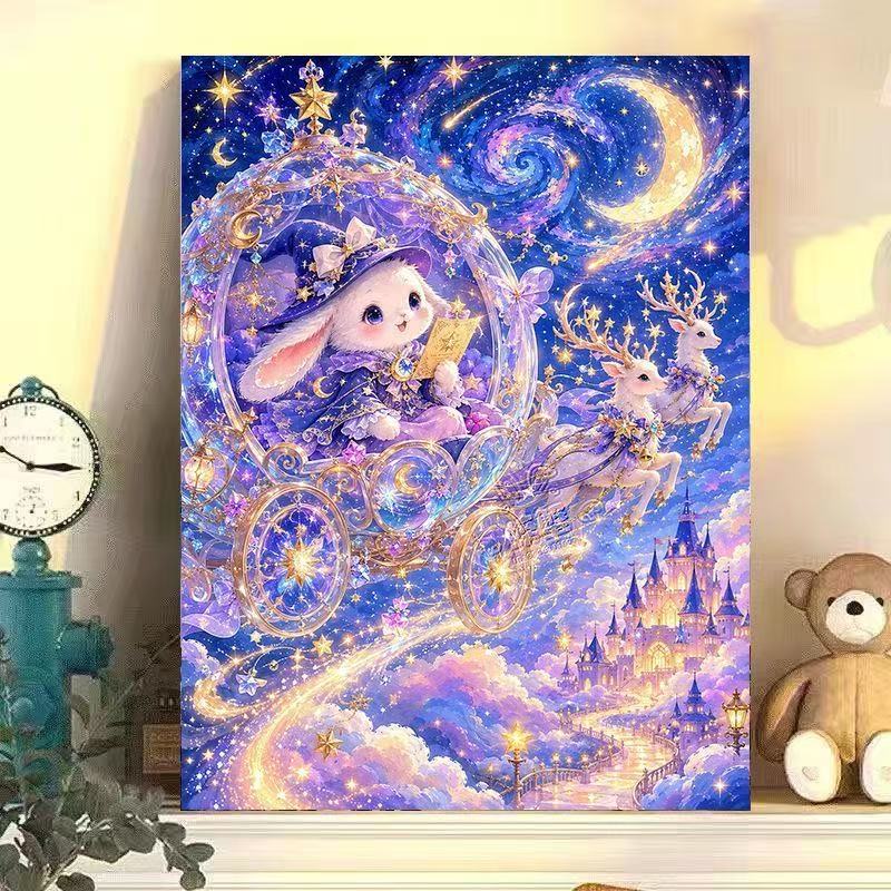 Whimsical Cat-Themed Canvas Art Bowlift