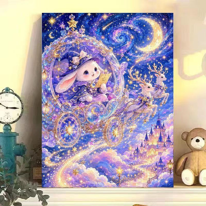 Whimsical Cat-Themed Canvas Art Bowlift