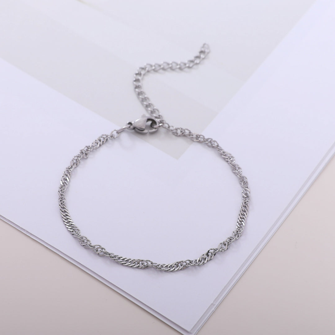 Textured Twisted Chain Bracelet Bowlift