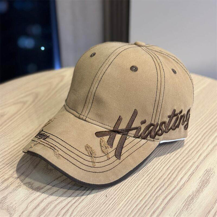 Men's Distressed Cotton Baseball Cap Bowlift 1784270668