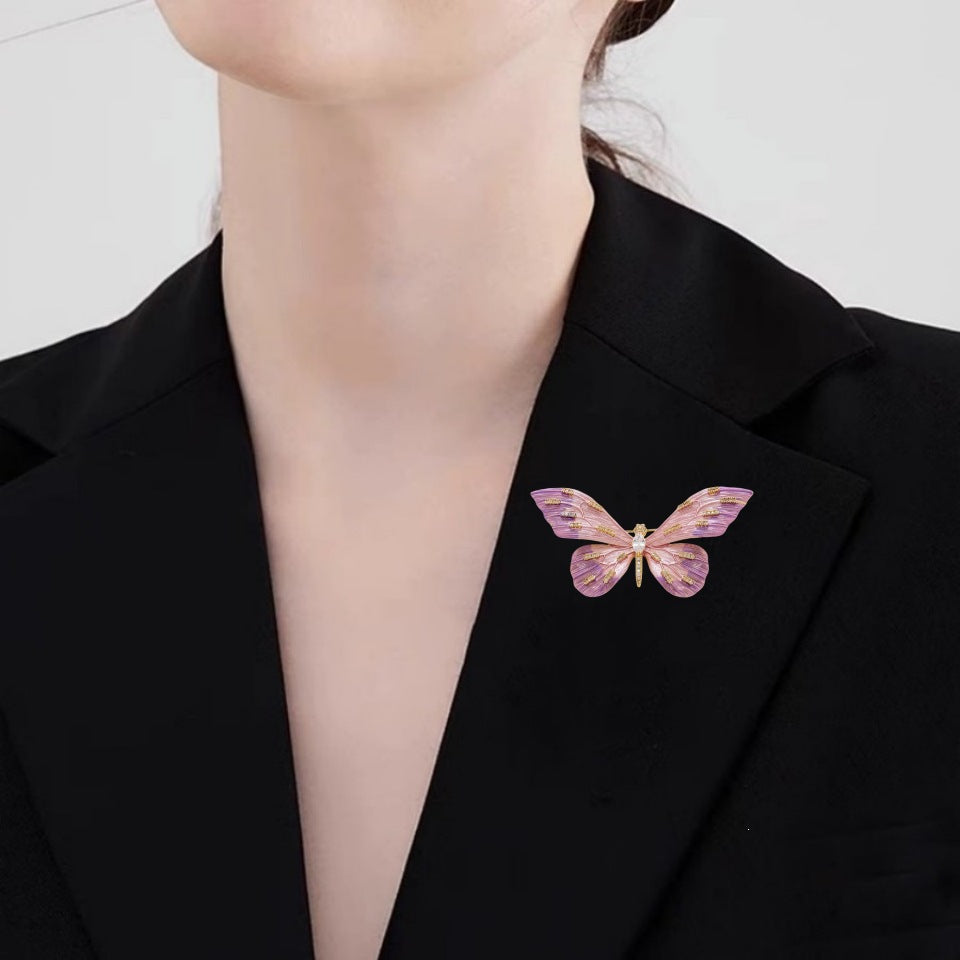 Elegant Butterfly Brooch Bowlift