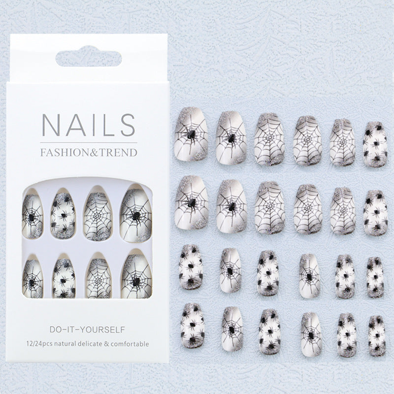 Artistic Graphic Press-On Nail Set Bowlift