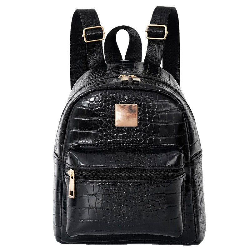 Backpack in Elegant Crocodile Look Bowlift