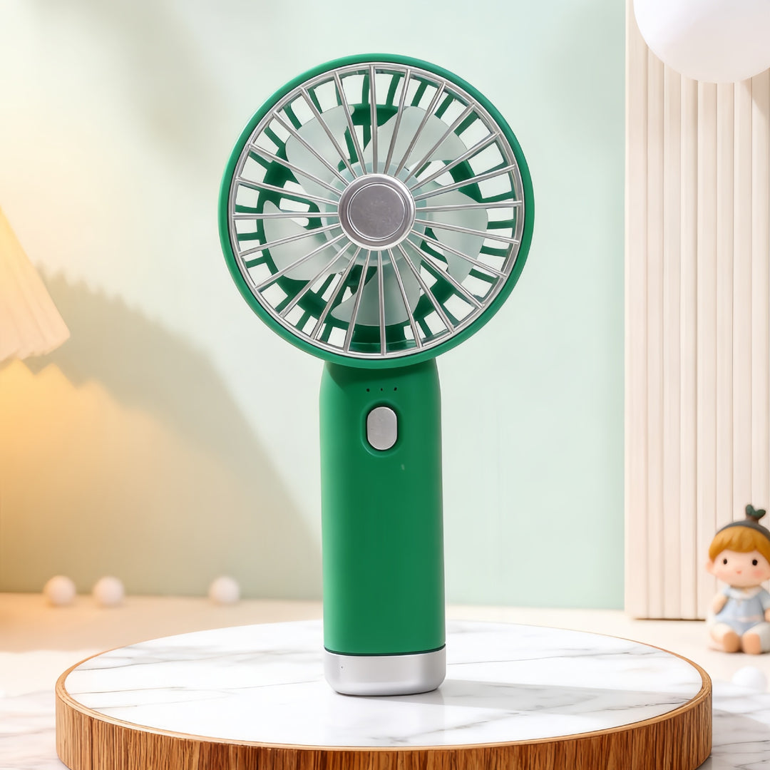 Ladies Portable USB Hand Fan with Flexible Tilt Mechanism Bowlift