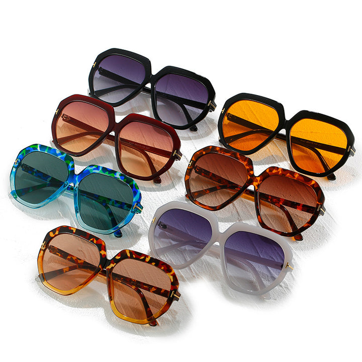 Fashion-Forward Oversized Hexagonal Sunglasses Bowlift