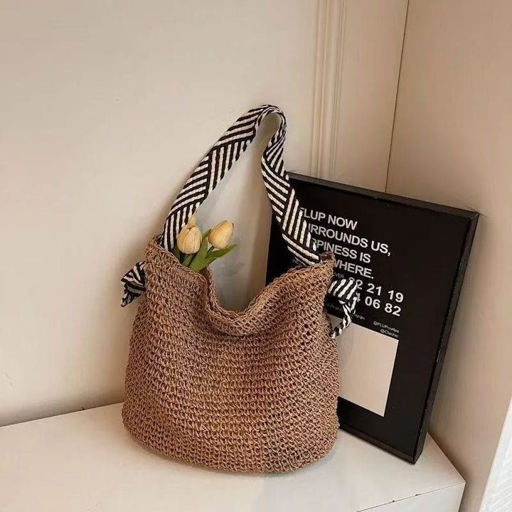 Handbag with Striped Straps Bowlift