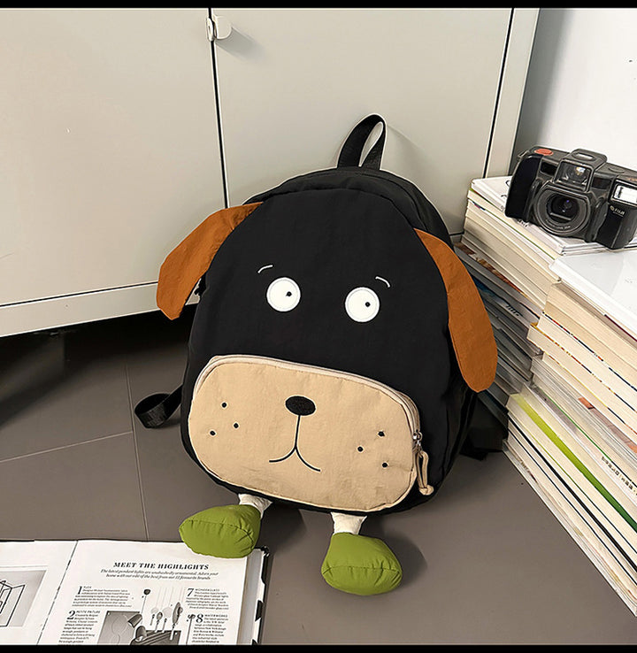 Playful Dog-Themed School Backpack