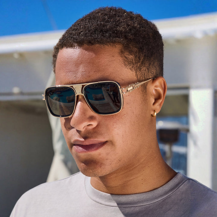 Men's Oversized Square Frame Sunglasses Bowlift