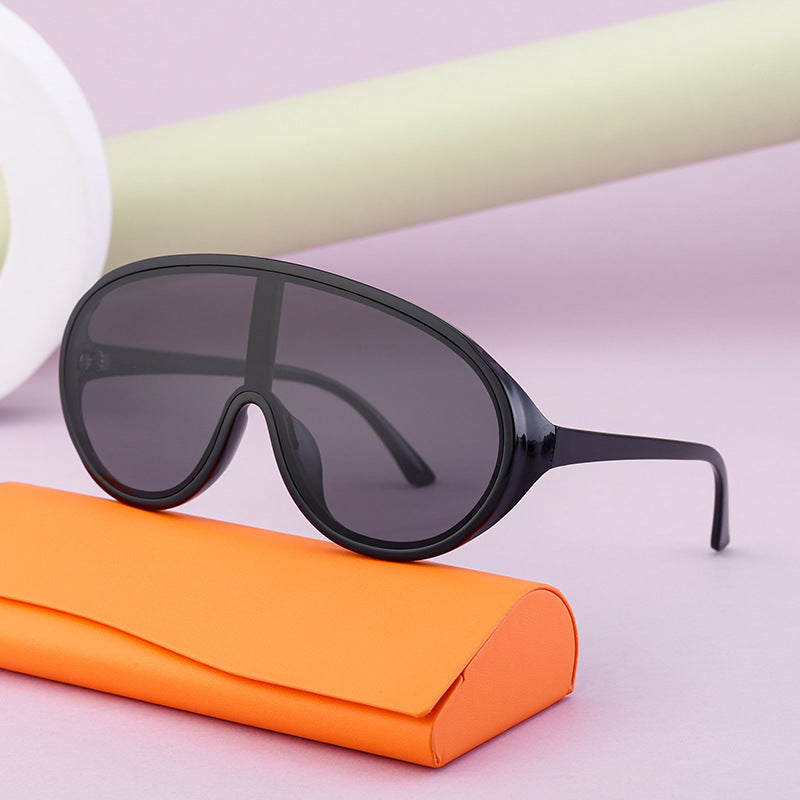 Ladies stylish sunglasses in futuristic style Bowlift