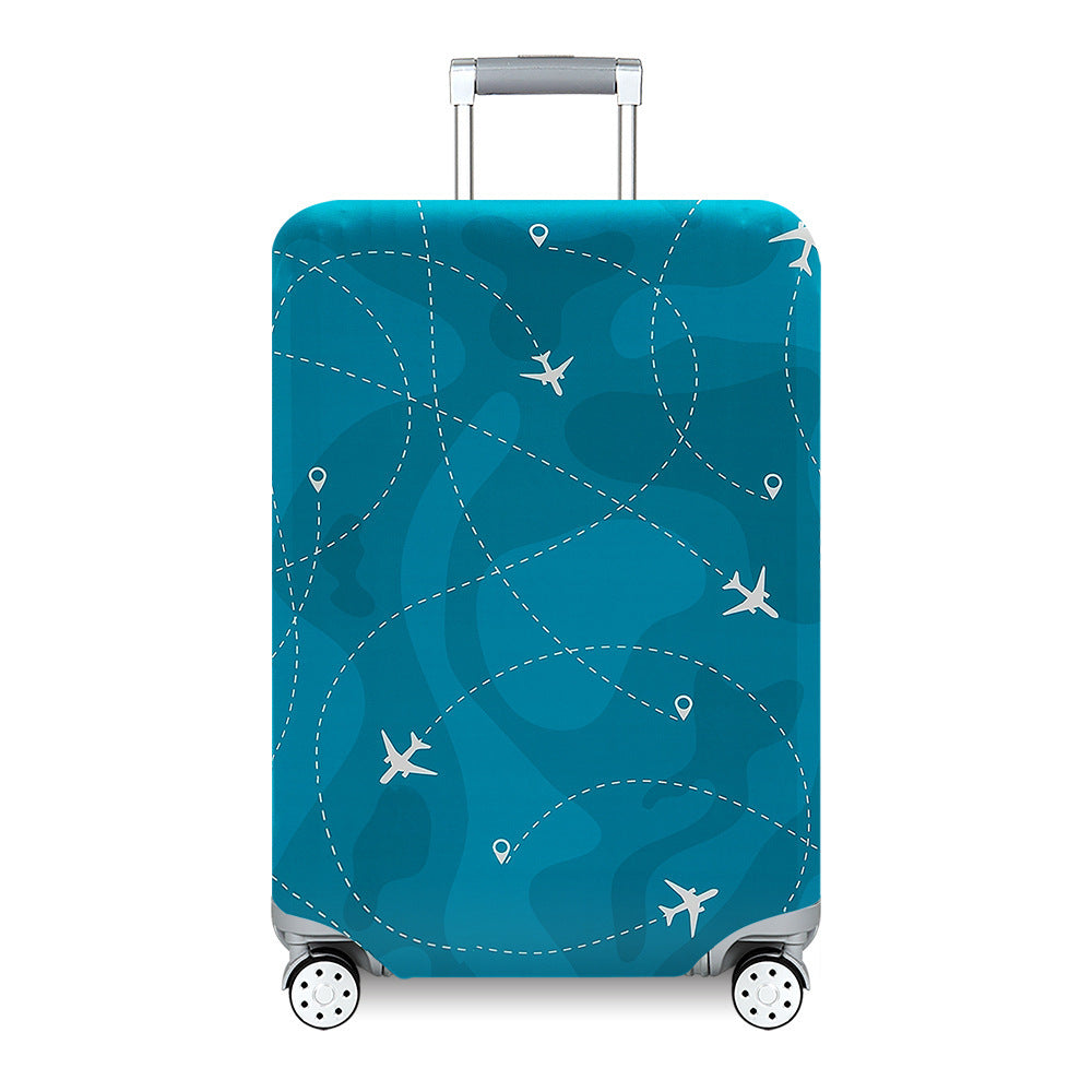 Unisex hard-shell travel suitcase with artistic landscape design Bowlift