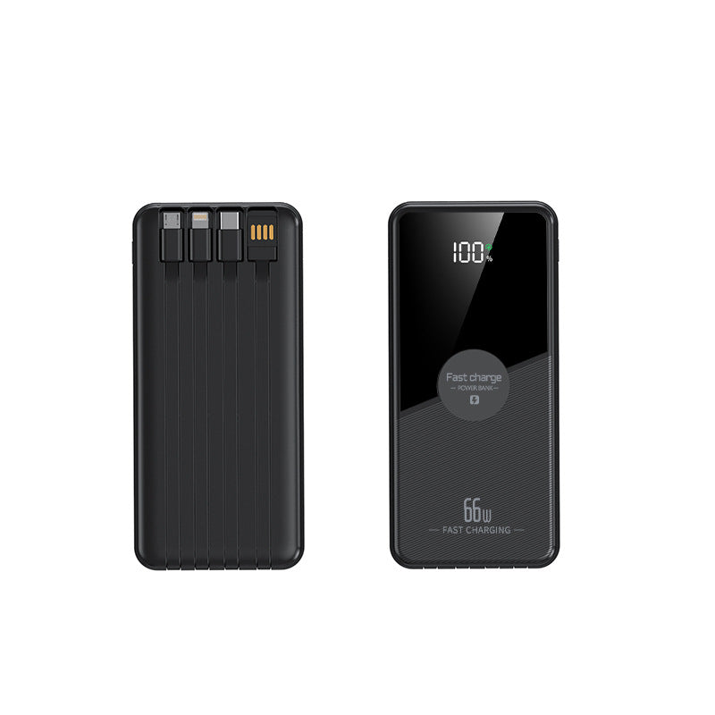 Portable power bank with integrated cables and fast charging function Bowlift